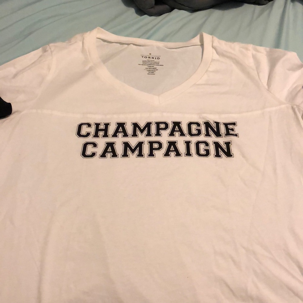 Torrid plus size 0 “champagne campaign” T